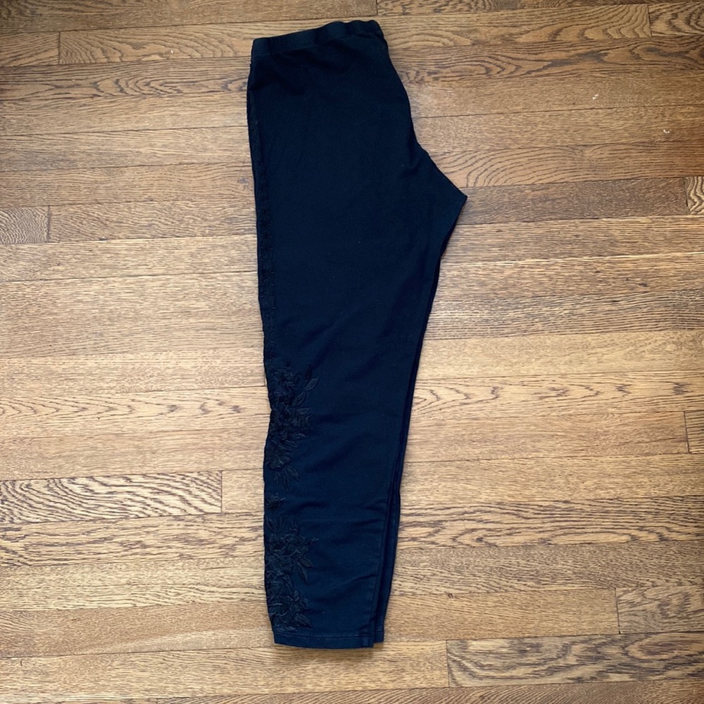 Johnny Was embroidered leggings